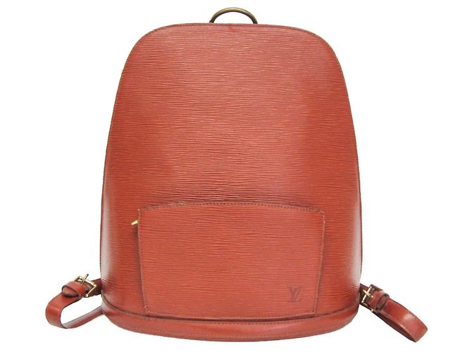 Louis Vuitton Epi Gobelin M52293 Women's Backpack Brown