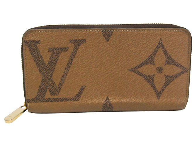 Portafoglio Zippy Monogram Reverse Louis Vuitton Marrone