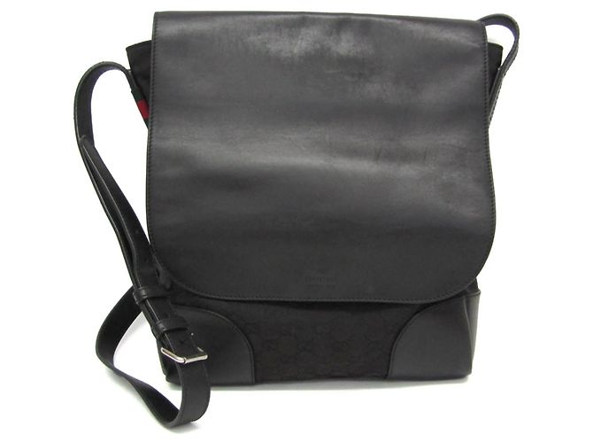 Borsa a tracolla Gucci GG Canvas Nero