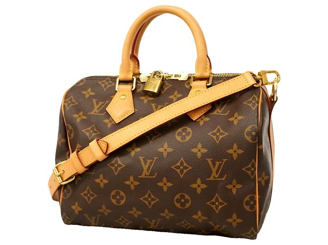 Louis Vuitton Monogram Speedy Bandoulière 25 Handtasche Braun