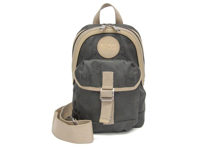 Borsa a tracolla da uomo Gucci Off the Grid Marrone Beige