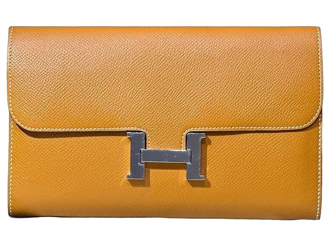 Hermès Constance Wallet Epsom Leather Camel