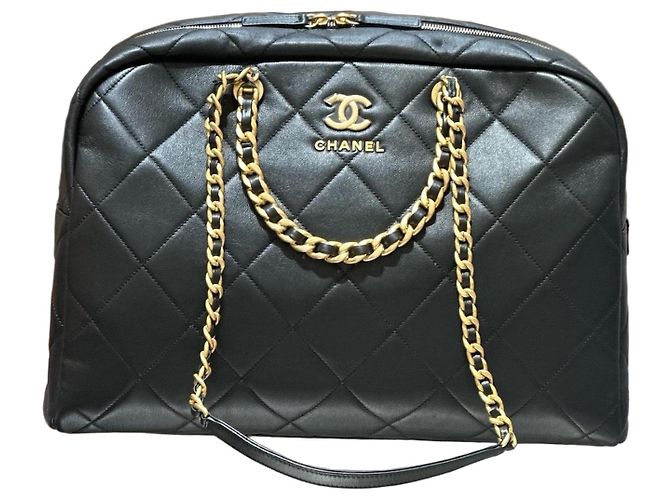 Bolso Bowling Maxi Chanel Negro