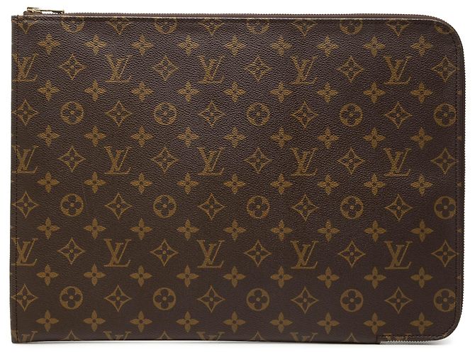 Louis Vuitton Marron Monogram Poche Documents Portfolio