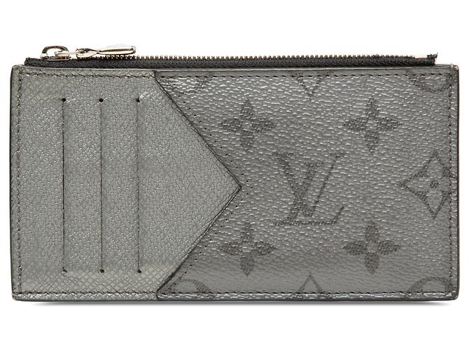 Louis Vuitton Black Monogram Eclipse Reverse Taigarama Kartenetui Schwarz