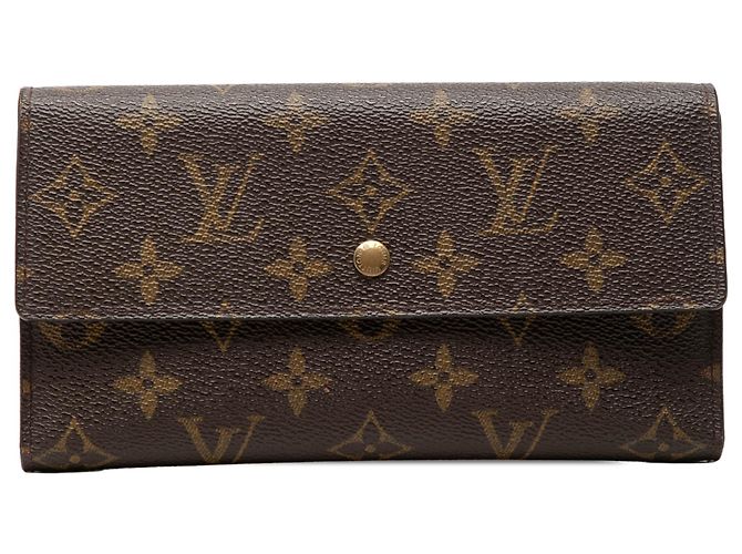 Louis Vuitton Brown Monogram Sarah Long Wallet