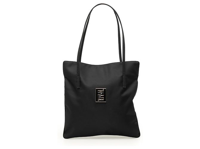 Fendi Black Nylon Tote