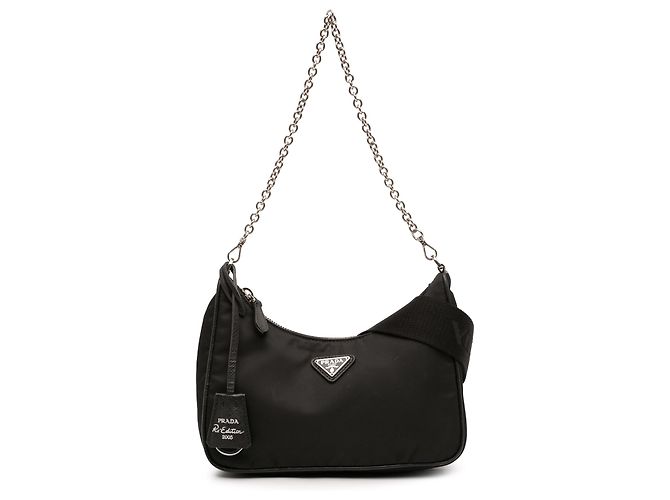 Re-Edition Sac à main Prada Black Tessuto Re Edition 2005 Noir