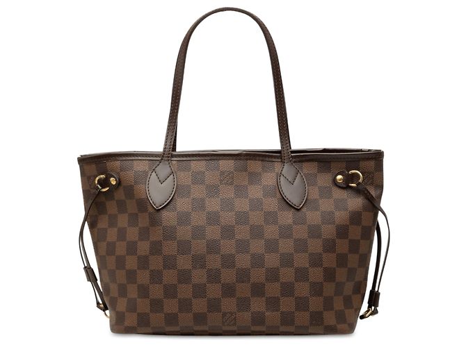 Louis Vuitton Marrom Damier Ebene Neverfull PM