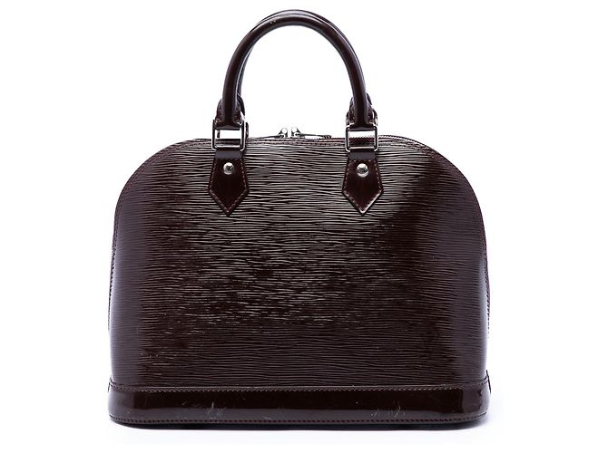 Louis Vuitton Alma PM em couro Epi roxo elétrico