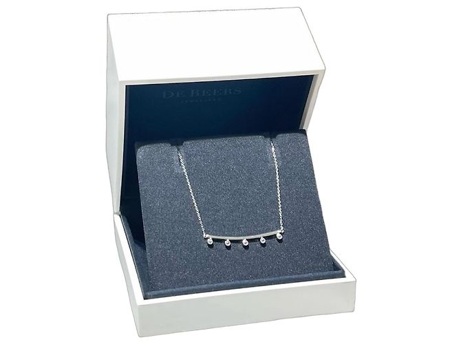 Collar de diamante De Beers Plata