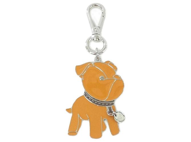 Fendi ITO 7AP105 B09 Chaveiro Prata Laranja