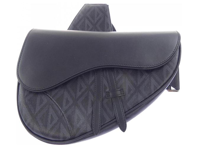 Borsa Christian Dior Dior SADDLE CD DIAMOND Marrone Nero