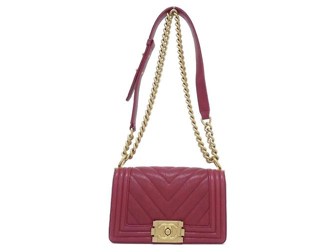 Chanel Boy Line 67085 Schultertasche Bordeaux