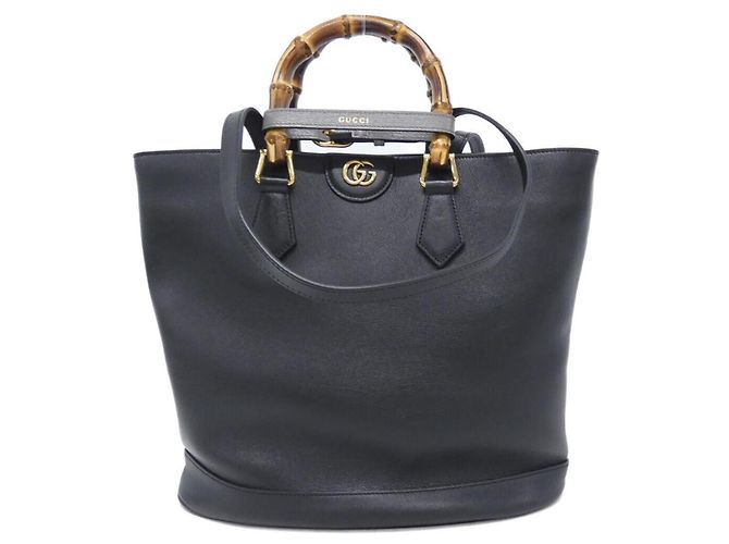 Borsa Gucci Diana in pelle nera Nero