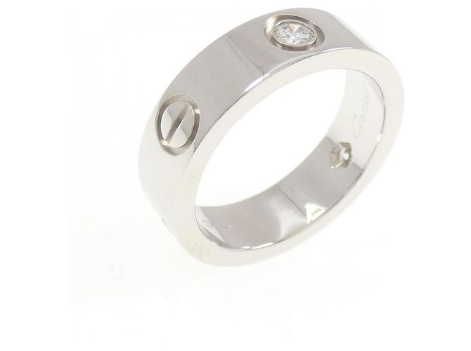 Cartier Love Ring mit halbem Diamanten