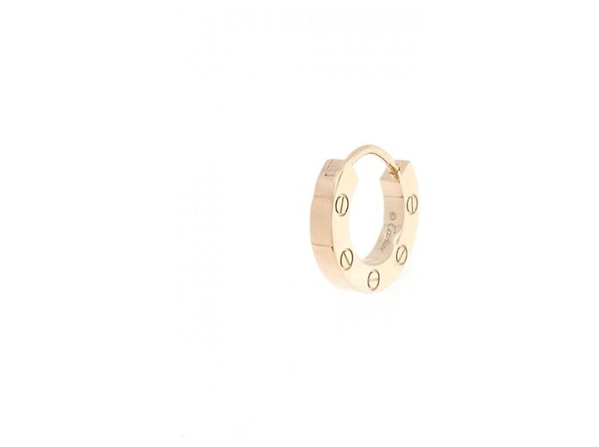 Pendiente Love de Cartier en oro rosa