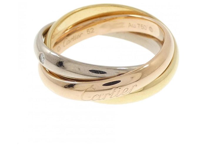 Anello Cartier Trinity in oro 18K e diamante
