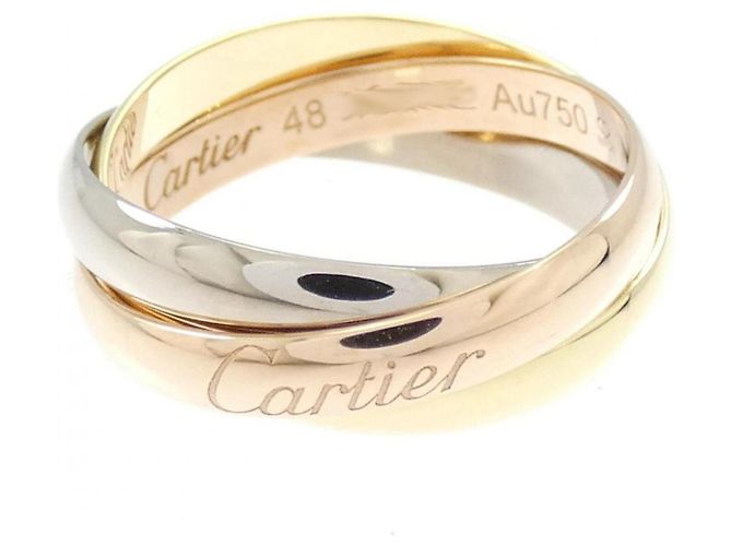 Anello Cartier Trinity in oro rosa bianco e giallo 18K