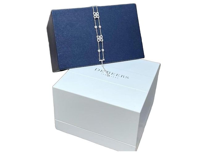 De Beers Diamantarmband Silber