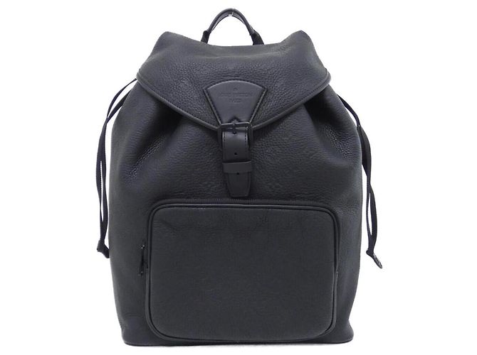 Sac à dos Louis Vuitton Taurillon Monogram Montsouris Noir