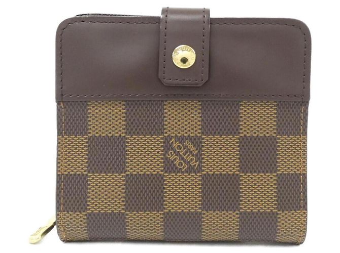 Louis Vuitton Damier Compact Zip Wallet Damier ebene