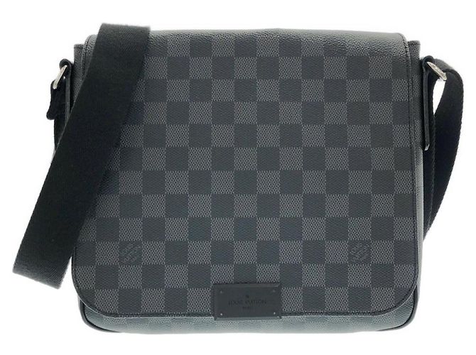 Borsa a tracolla Louis Vuitton Damier Graphite District PM Damier ebene
