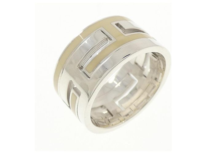 Ring Hermès Anello Move H Band Hermes Argento 