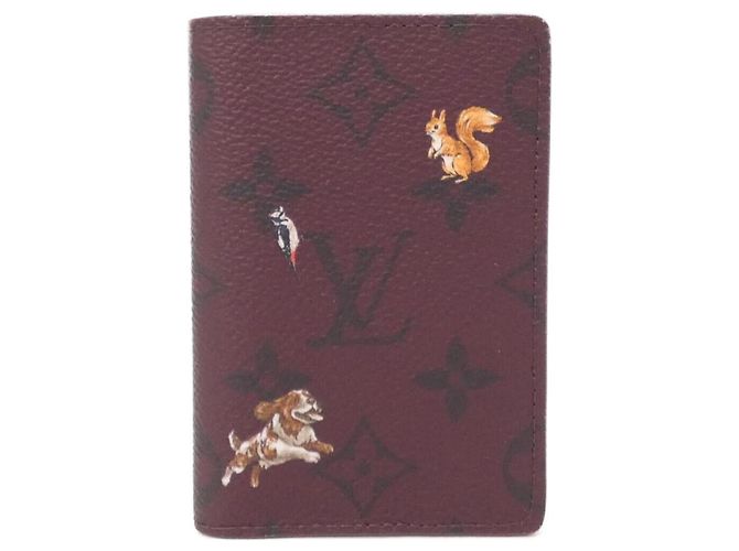 Louis Vuitton Monogram Visitenkartenetui Bordeaux
