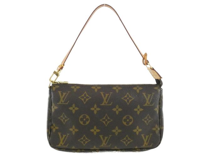 Louis Vuitton Monogram Pochette Accessoires M40712 Marrone