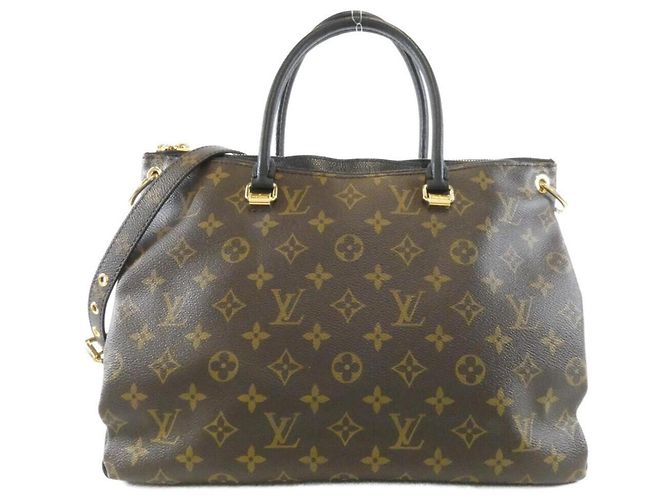 Bolsa Louis Vuitton Monogram Pallas Marrom Vermelho