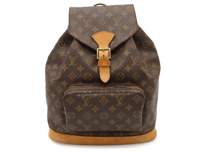 Louis Vuitton Monogram Montsouris GM Backpack Brown