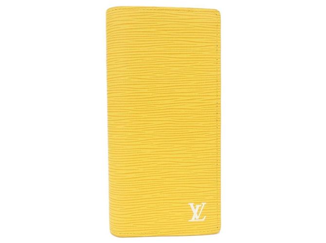 Cartera larga Louis Vuitton Epi Brazza Amarillo