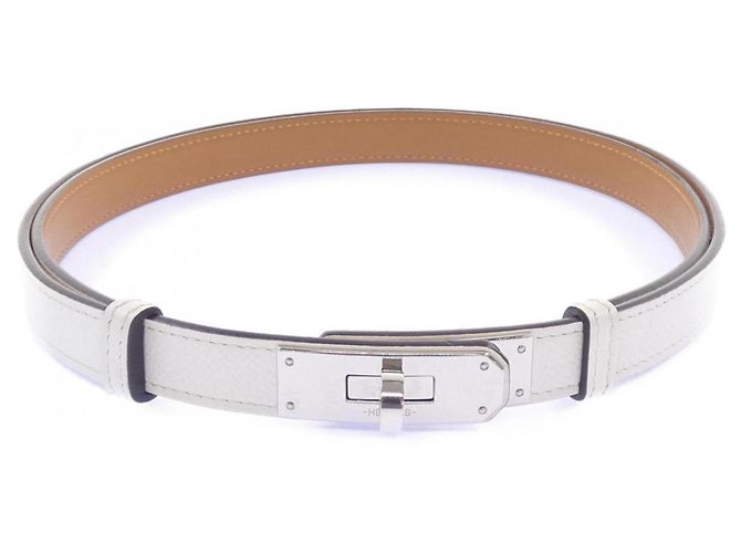Hermès Hermes Kelly 18mm Belt White