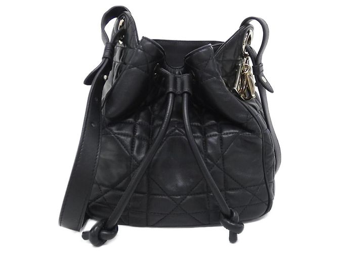 Borsa a tracolla piccola Christian Dior D-Motion Nero