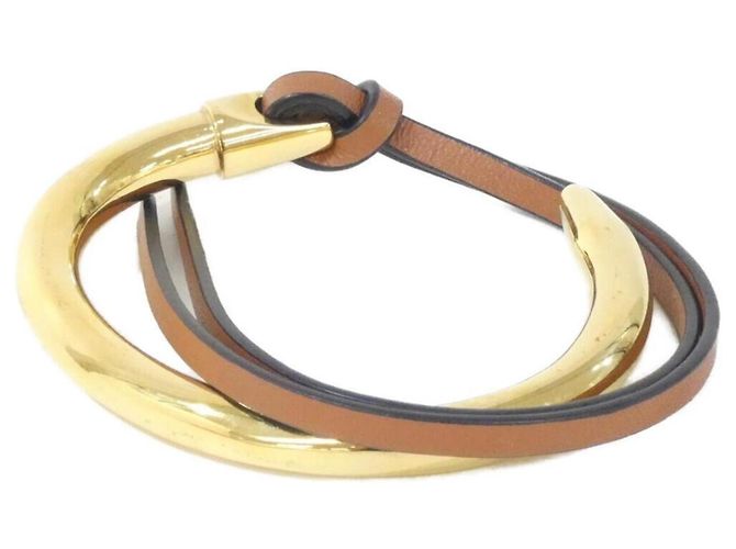 Loewe Leather Bangle Brown