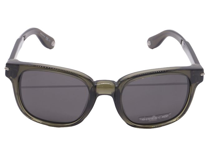 Givenchy Square Tinted Sunglasses in Green Acetate Olive green