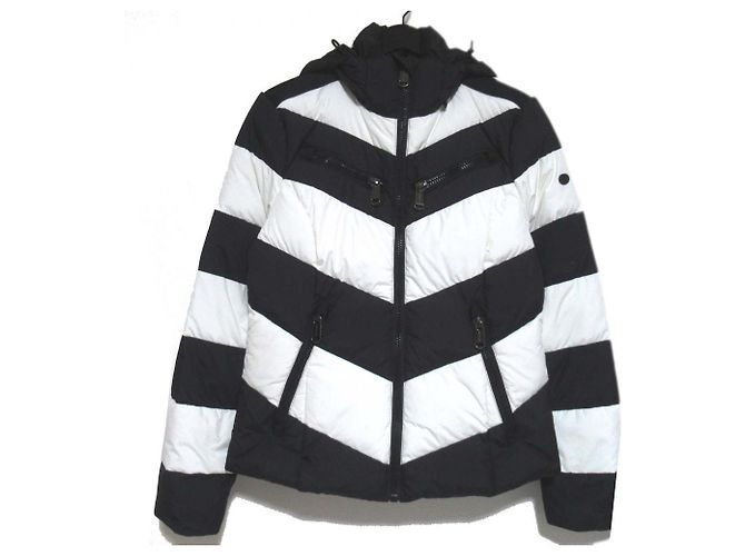 Autre Marque Moletom com capuz de plumas Goldbergh Preto