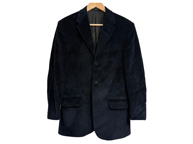 Giacca sartoriale in velluto a coste Valentino Nero