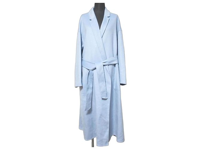Autre Marque PLST Wool Blend Coat Blue