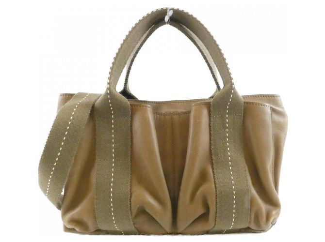 Hermès Borsa Hermes Caravan Horizontal PM Marrone 