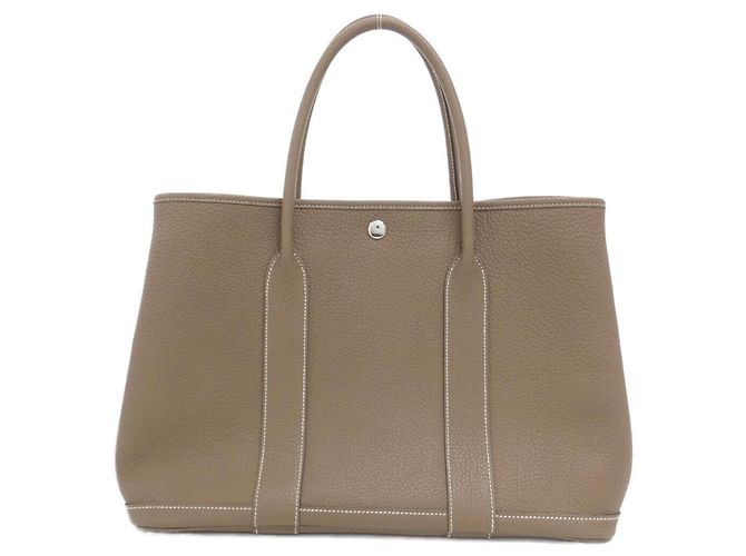 Hermès Bolso Hermes Garden Party 36cm Gris pardo