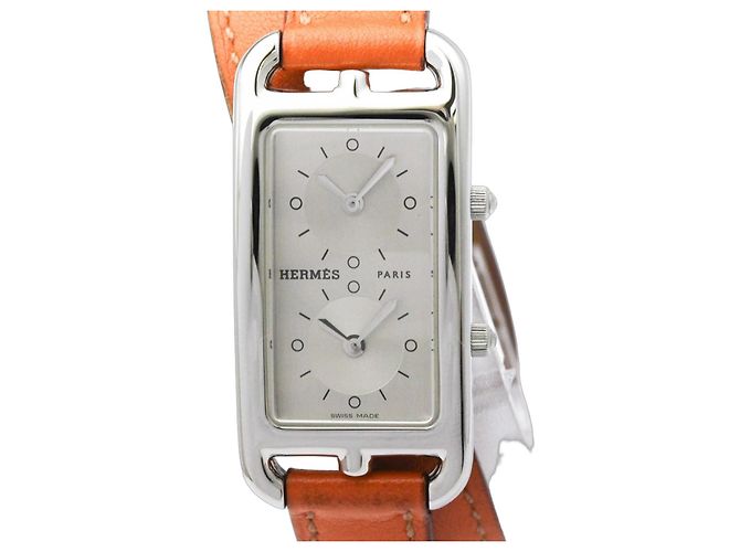 Hermès Reloj Hermes Cape Cod Deux Zones Steel Double Tour CC3.210