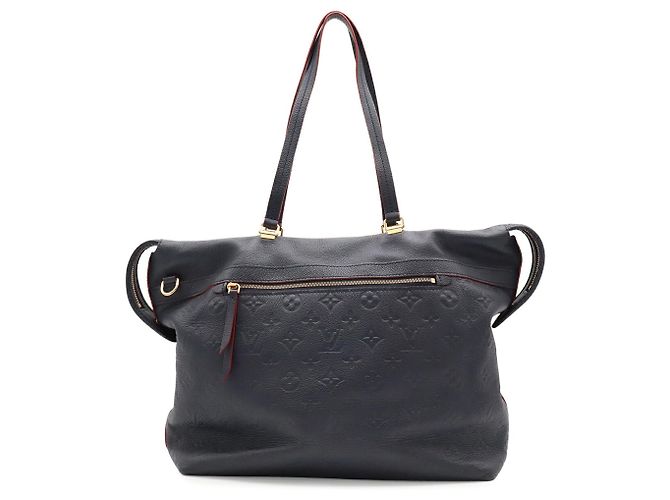 Sac cabas Louis Vuitton Monogram Empreinte Boetie Rouge Bleu Marine