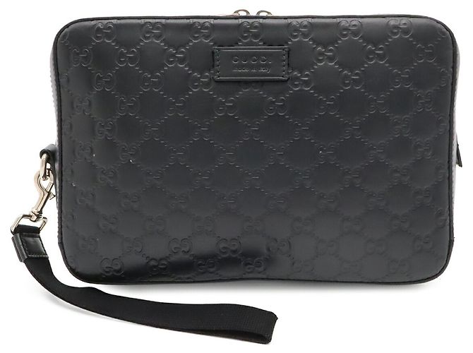 Pochette Gucci Guccissima Noir