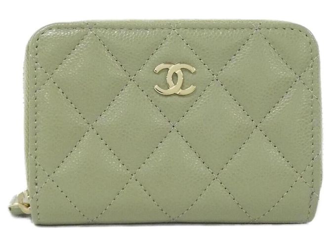 Monedero Timeless Classic Chanel Verde