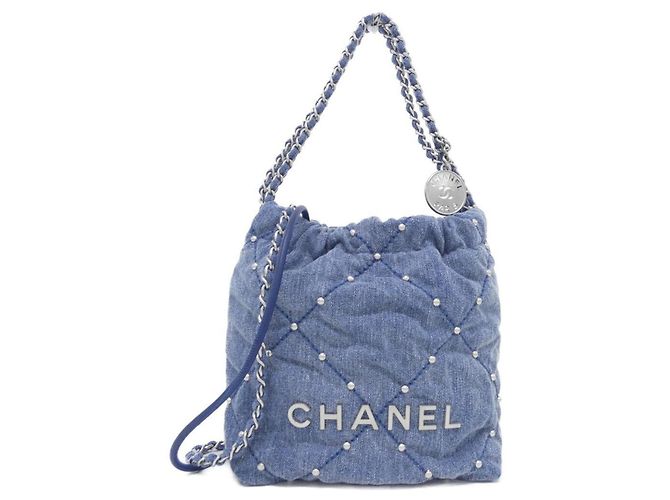 Bolsa Chanel 22 Line MINI AS3980 Azul