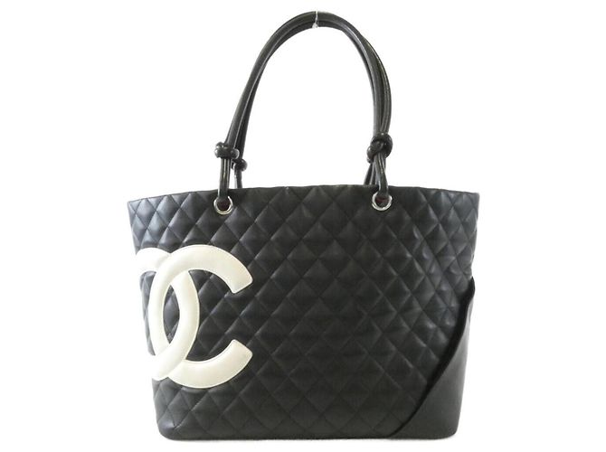 Borsa Chanel Cambon Line 25169 Nero Bianco