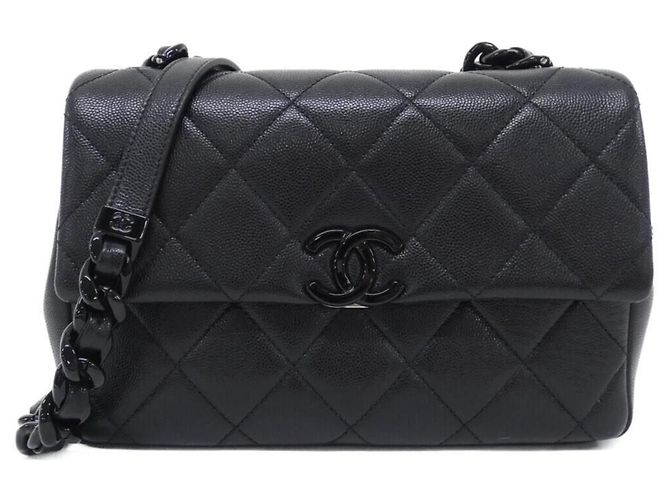 Bolsa de Ombro Chanel AS2303 Preto