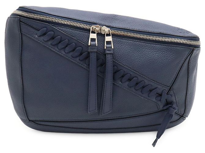 Borsa Loewe Puzzle - Borsa a tracolla in pelle blu navy